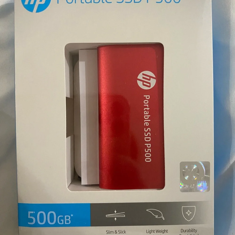 HP White and Blue Product Information Sheet